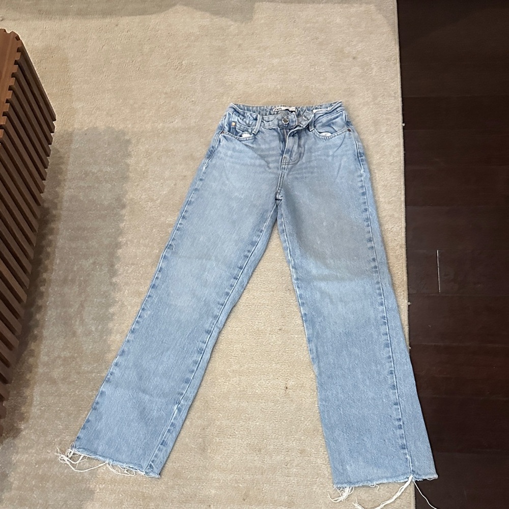 Zara Light Blue Flare Jeans